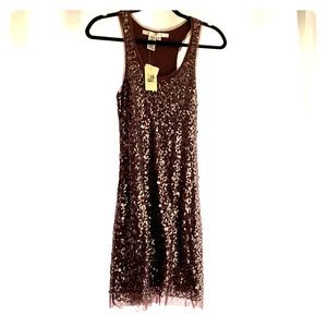 Sequined mini dress